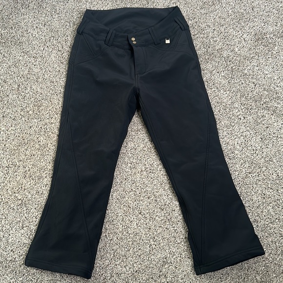 CONILS black snow ski pants water proof pants size 8-small ski snow pants - Picture 2 of 13
